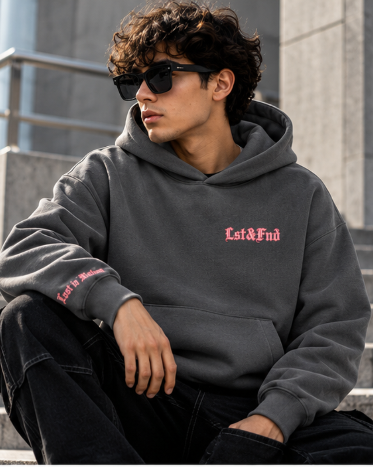 LOST IN MOTION HOODIE GREY