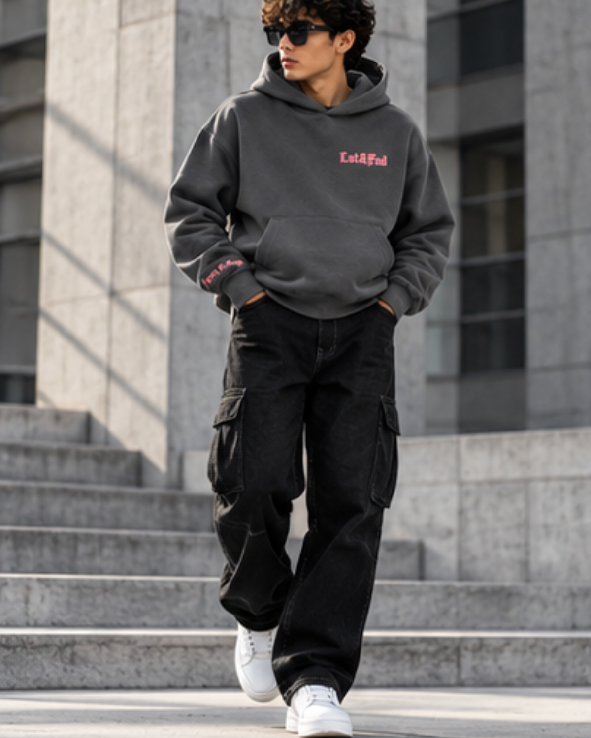 LOST IN MOTION HOODIE GREY