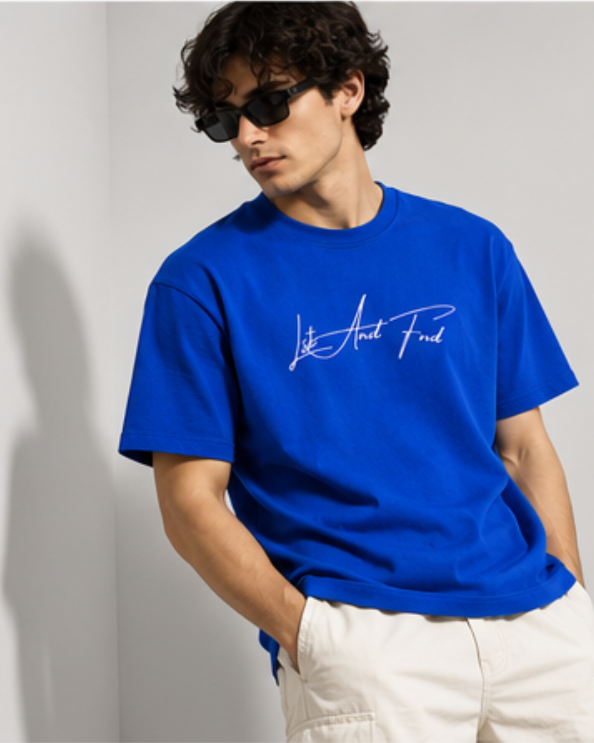 LST AND FND MONOGRAM COBALT